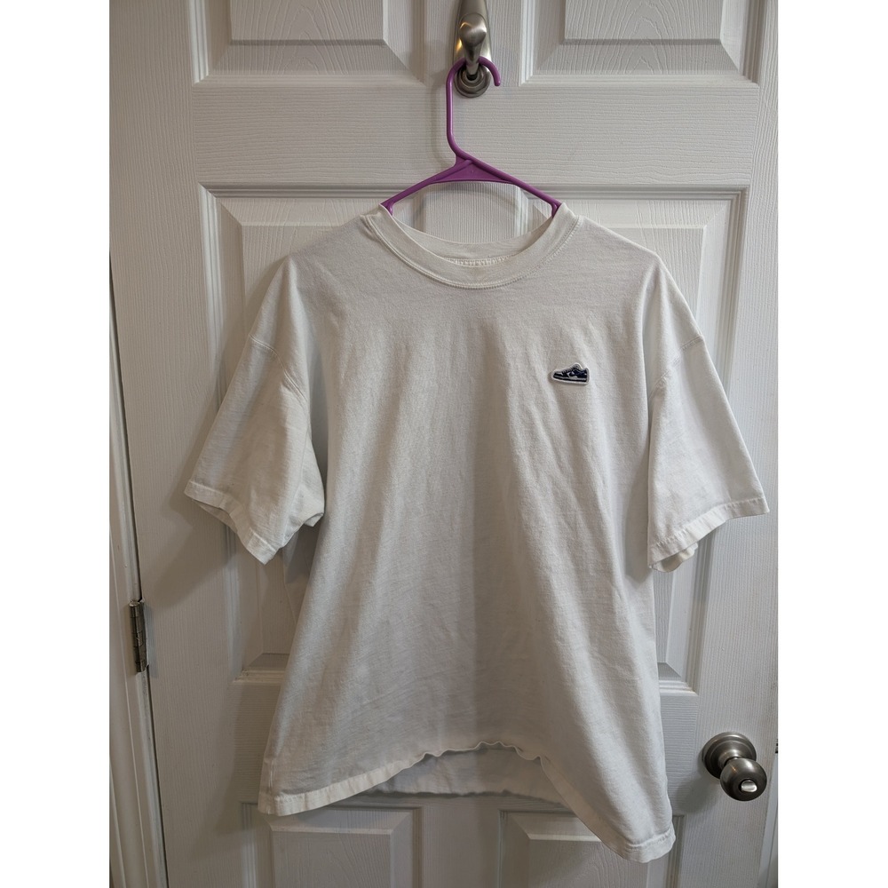Nike Max90 Fit Embroidered‎ Air Force Tee Mens White Graphic T Shirt - Size L